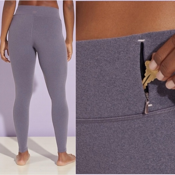 Calia by Carrie Underwood Essential 7/8 Leggings in Heather Violet Storm - Picture 2 of 10